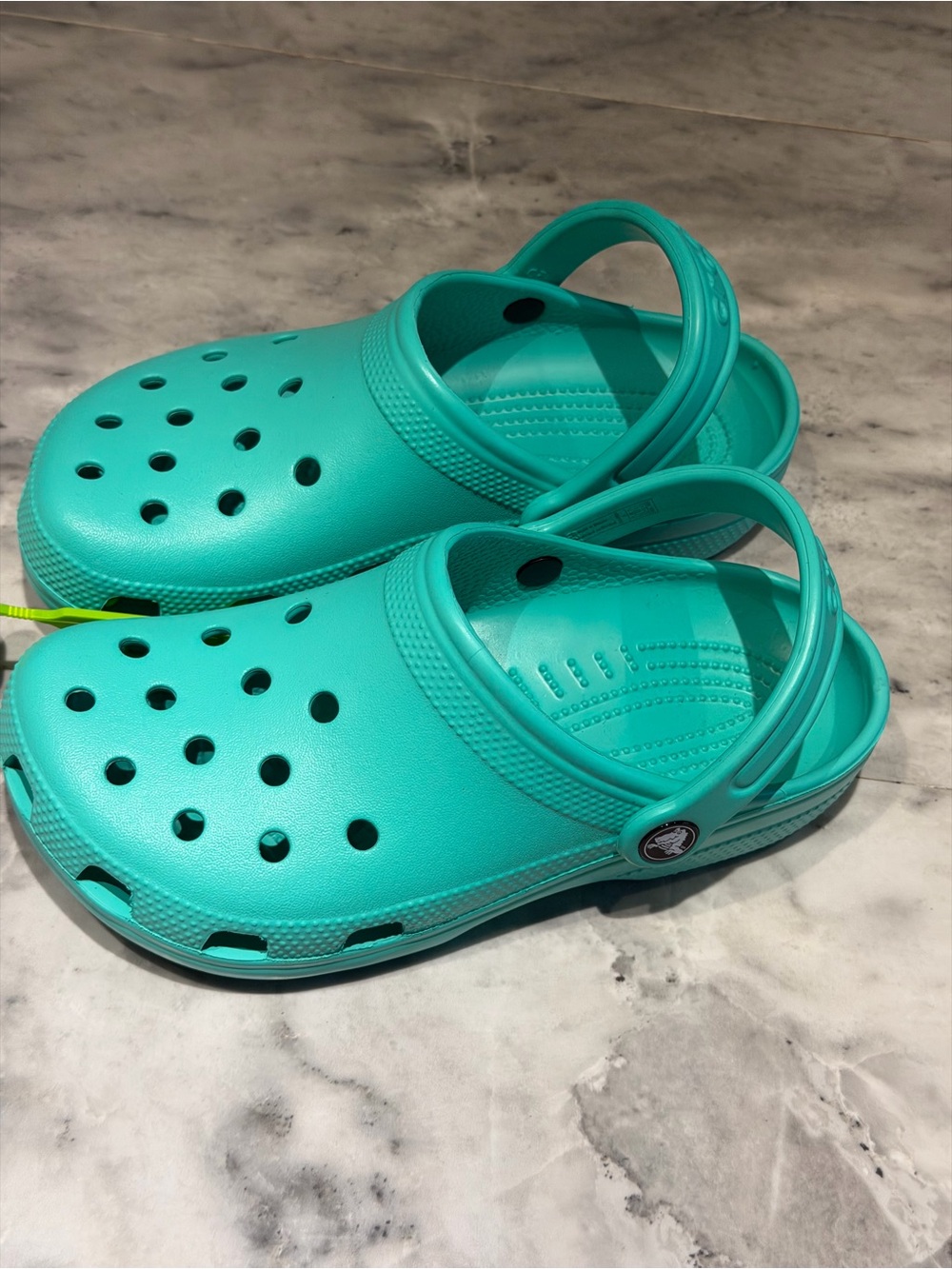 CROCS Kids Teal Slip-On Clog Sandals